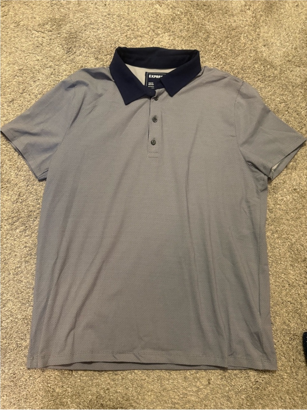SET of 2 - Express Men's Moisture Wicking Polo with Contrast Collar